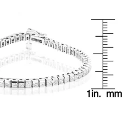 14K White Gold Princess Cut Diamond Tennis Bracelet For Women 4.83ct 13 14K White Gold Princess Cut Diamond Tennis Bracelet For Women 4.83ct -Outlet Radiant Bijou Store 14k princess cut diamond tennis bracelet 483ct p 22518 rulerwh