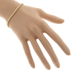 14K Yellow Gold Round Diamond Tennis Bracelet 2.2ct -Outlet Radiant Bijou Store 14k round diamond tennis bracelet 220ct p 22424 bodye