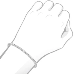 14K White Gold Round Diamond Tennis Bracelet For Women 3.55ct With 4 Prong Setting 20 14K White Gold Round Diamond Tennis Bracelet For Women 3.55ct With 4 Prong Setting -Outlet Radiant Bijou Store 14k round diamond tennis bracelet 355ct p 22423 bodwh