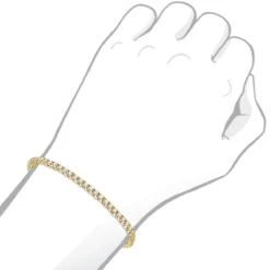 14K White Gold Round Diamond Tennis Bracelet For Women 3.55ct With 4 Prong Setting 21 14K White Gold Round Diamond Tennis Bracelet For Women 3.55ct With 4 Prong Setting -Outlet Radiant Bijou Store 14k round diamond tennis bracelet 355ct p 22423 bodye