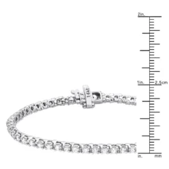 14K White Gold Round Diamond Tennis Bracelet For Women 3.55ct With 4 Prong Setting 23 14K White Gold Round Diamond Tennis Bracelet For Women 3.55ct With 4 Prong Setting -Outlet Radiant Bijou Store 14k round diamond tennis bracelet 355ct p 22423 rulerwh