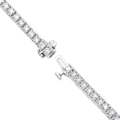 14K White Gold Round Diamond Tennis Bracelet For Women 5 Carats -Outlet Radiant Bijou Store 14k round diamond tennis bracelet 5ct p 22422 backwh