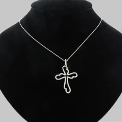 14K White Gold Unique Diamond Cross Pendant 0.32ct 8 14K White Gold Unique Diamond Cross Pendant 0.32ct -Outlet Radiant Bijou Store 14k unique diamond cross pendant 032ct p 41782bod