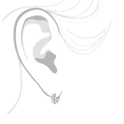 14K White Gold Unique Huggie Diamond Earrings 0.77ct -Outlet Radiant Bijou Store 14k unique huggie diamond earrings 077ct p 22348 bodwh