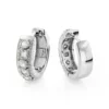 14K White Gold Unique Huggie Diamond Earrings 0.77ct -Outlet Radiant Bijou Store 14k unique huggie diamond earrings 077ct p 22348 wh