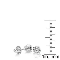 14K White Gold Diamond Stud Earrings Round Cut 1.50ct 13 14K White Gold Diamond Stud Earrings Round Cut 1.50ct -Outlet Radiant Bijou Store 14k white gold diamond stud earrings round cut 150ct p 5629 rulerwh