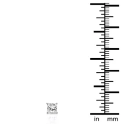 14K White Gold Princess-Cut Diamond Stud Earrings 1.5ct 11 14K White Gold Princess-Cut Diamond Stud Earrings 1.5ct -Outlet Radiant Bijou Store 14k white gold princess cut diamond stud earrings 15ct p 26 ruler