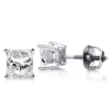 14K White Gold Princess-Cut Diamond Stud Earrings 1.5ct -Outlet Radiant Bijou Store 14k white gold princess cut diamond stud earrings 15ct p 26 wh