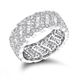 18K Yellow Gold Designer Diamond Eternity Band 2.5ct -Outlet Radiant Bijou Store 18k gold designer diamond eternity band 241ct p 23010 wh