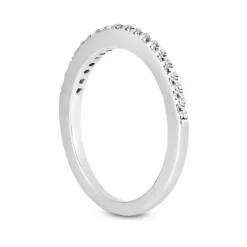 Ultra Thin 18K White Gold Diamond Engagement Band 0.18ct -Outlet Radiant Bijou Store 18k gold diamond engagement band 018ct p 30274 back white 20220426