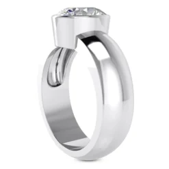 18K White Gold Diamond Engagement Ring 0.75ct 4.98mm -Outlet Radiant Bijou Store 18k gold diamond engagement ring 075ct p 33744 back white 20220420 20220426