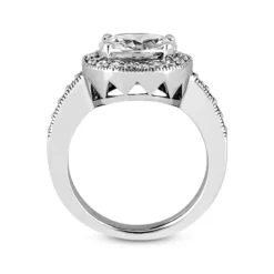 18K White Gold Diamond Engagement Ring 1.05ct 8.90mm -Outlet Radiant Bijou Store 18k gold diamond engagement ring 105ct p 34690 additional white