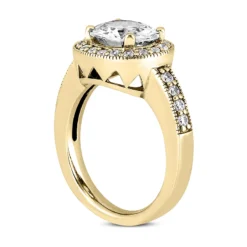 18K White Gold Diamond Engagement Ring 1.05ct 8.90mm -Outlet Radiant Bijou Store 18k gold diamond engagement ring 105ct p 34690 back yellow 20220426