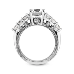 18K White Gold Diamond Engagement Ring 1.32ct 3.8mm -Outlet Radiant Bijou Store 18k gold diamond engagement ring 132ct p 33974 additional white