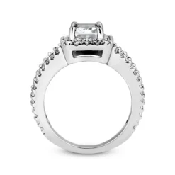 18K White Gold Diamond Engagement Ring 1.41ct 6mm -Outlet Radiant Bijou Store 18k gold diamond engagement ring 141ct p 34682 additional white