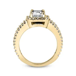 18K White Gold Diamond Engagement Ring 1.41ct 6mm -Outlet Radiant Bijou Store 18k gold diamond engagement ring 141ct p 34682 additional yellow