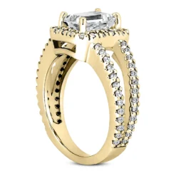 18K White Gold Diamond Engagement Ring 1.41ct 6mm -Outlet Radiant Bijou Store 18k gold diamond engagement ring 141ct p 34682 back yellow 20220420 20220426