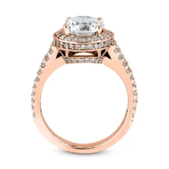 18K White Gold Diamond Engagement Ring 1.42ct 4.2mm -Outlet Radiant Bijou Store 18k gold diamond engagement ring 142ct p 33982 additional rose