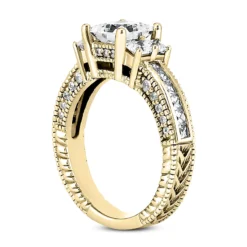 18K White Gold Diamond Engagement Ring 1.47ct 3.1mm -Outlet Radiant Bijou Store 18k gold diamond engagement ring 147ct p 34562 back yellow 20220426