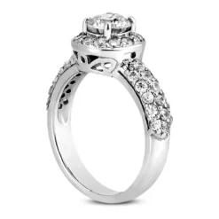 18K White Gold Diamond Engagement Ring 1.63ct 9.20mm -Outlet Radiant Bijou Store 18k gold diamond engagement ring 163ct p 33986 back white 20220426