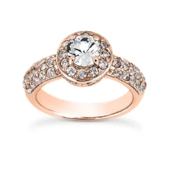 18K White Gold Diamond Engagement Ring 1.63ct 9.20mm -Outlet Radiant Bijou Store 18k gold diamond engagement ring 163ct p 33986 rose 20220420 20220426