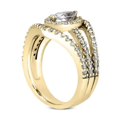 18K White Gold Diamond Engagement Ring 1.73ct 5.5mm -Outlet Radiant Bijou Store 18k gold diamond engagement ring 173ct p 34890 back yellow 20220426