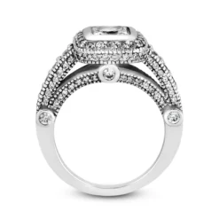 18K White Gold Diamond Engagement Ring 1.77ct -Outlet Radiant Bijou Store 18k gold diamond engagement ring 177ct p 34878 additional white