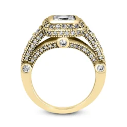 18K White Gold Diamond Engagement Ring 1.77ct -Outlet Radiant Bijou Store 18k gold diamond engagement ring 177ct p 34878 additional yellow