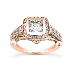 18K White Gold Diamond Engagement Ring 1.77ct -Outlet Radiant Bijou Store 18k gold diamond engagement ring 177ct p 34878 rose 20220426