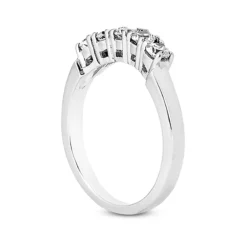 Thin 18K White Gold Diamond Engagement Ring Band 0.20ct -Outlet Radiant Bijou Store 18k gold diamond engagement ring band 020ct p 33336 back white 20220426