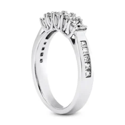 Thin 18K White Gold Diamond Engagement Ring Band 0.56ct 11 Thin 18K White Gold Diamond Engagement Ring Band 0.56ct -Outlet Radiant Bijou Store 18k gold diamond engagement ring band 056ct p 33290 back white 20220426