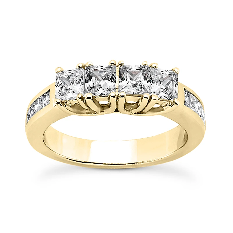 Thin 18K White Gold Diamond Engagement Ring Band 0.56ct 4 Thin 18K White Gold Diamond Engagement Ring Band 0.56ct - Image 2