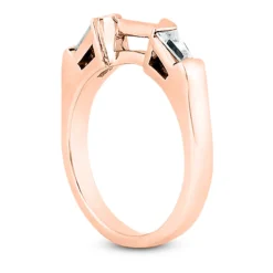 18K White Gold Emerald Diamond Engagement Ring And Band 0.99ct Bridal Set -Outlet Radiant Bijou Store 18k gold diamond engagement ring set 099ct p 34098 additional rose 3