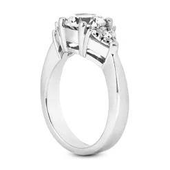 18K White Gold Diamond Engagement Ring Set 1.15ct Band: 1.3mm, Eng.: 1.7mm -Outlet Radiant Bijou Store 18k gold diamond engagement ring set 115ct p 30167 additional white