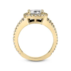 Halo 18K White Gold Diamond Engagement Ring Setting 0.72ct -Outlet Radiant Bijou Store 18k gold diamond engagement ring setting 072ct p 34719 additional yellow
