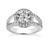Halo 18K White Gold Diamond Engagement Ring Setting 0.72ct -Outlet Radiant Bijou Store 18k gold diamond engagement ring setting 072ct p 34719 white 20220426