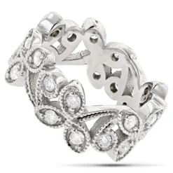 18K White Gold Diamond Eternity Band 1/2ct 10 18K White Gold Diamond Eternity Band 1/2ct -Outlet Radiant Bijou Store 18k gold diamond eternity band 048ct p 30498 backwh