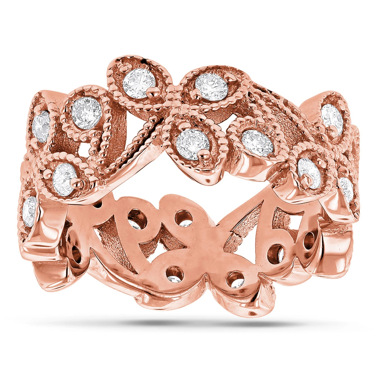 18K White Gold Diamond Eternity Band 1/2ct 5 18K White Gold Diamond Eternity Band 1/2ct - Image 3