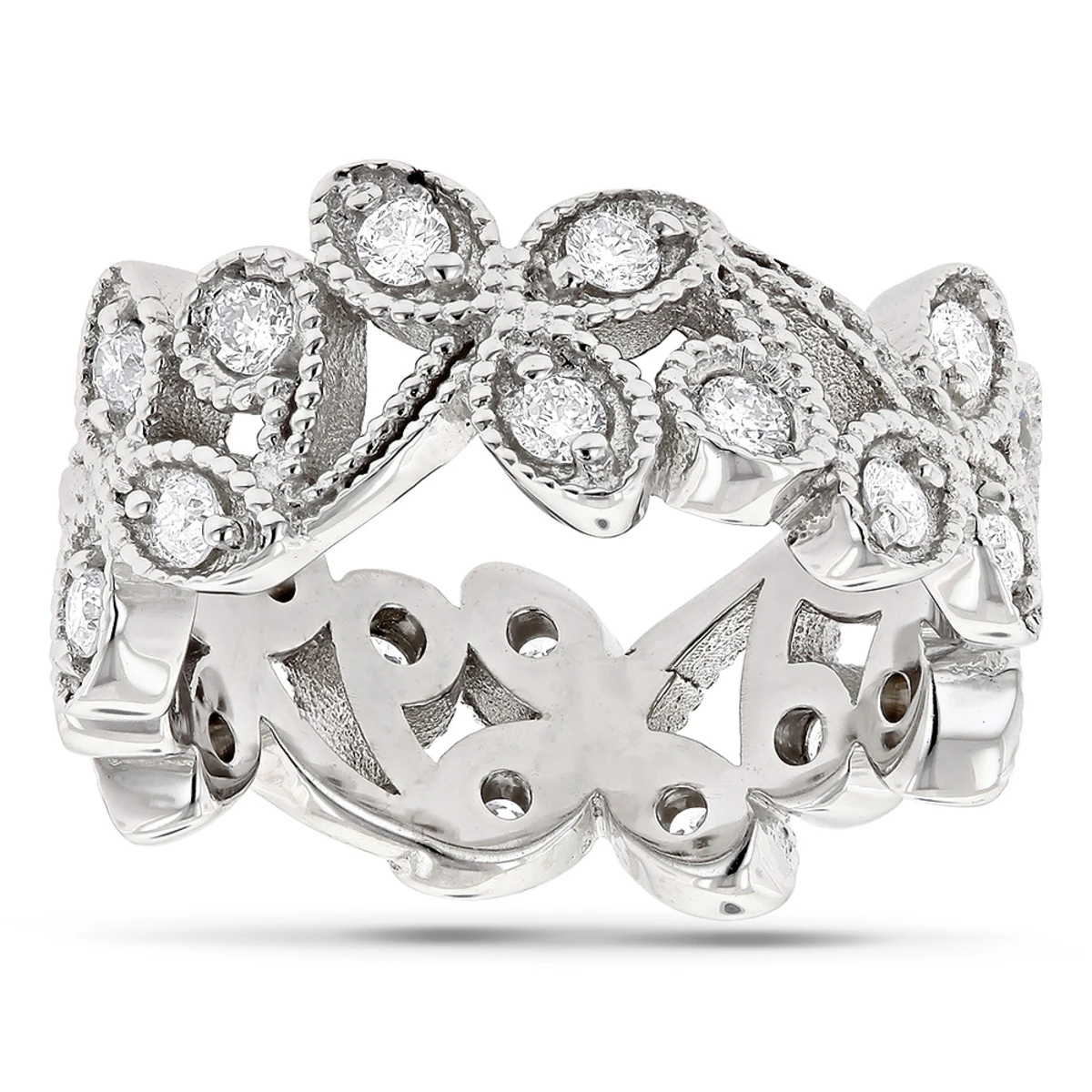 18K White Gold Diamond Eternity Band 1/2ct 3 18K White Gold Diamond Eternity Band 1/2ct