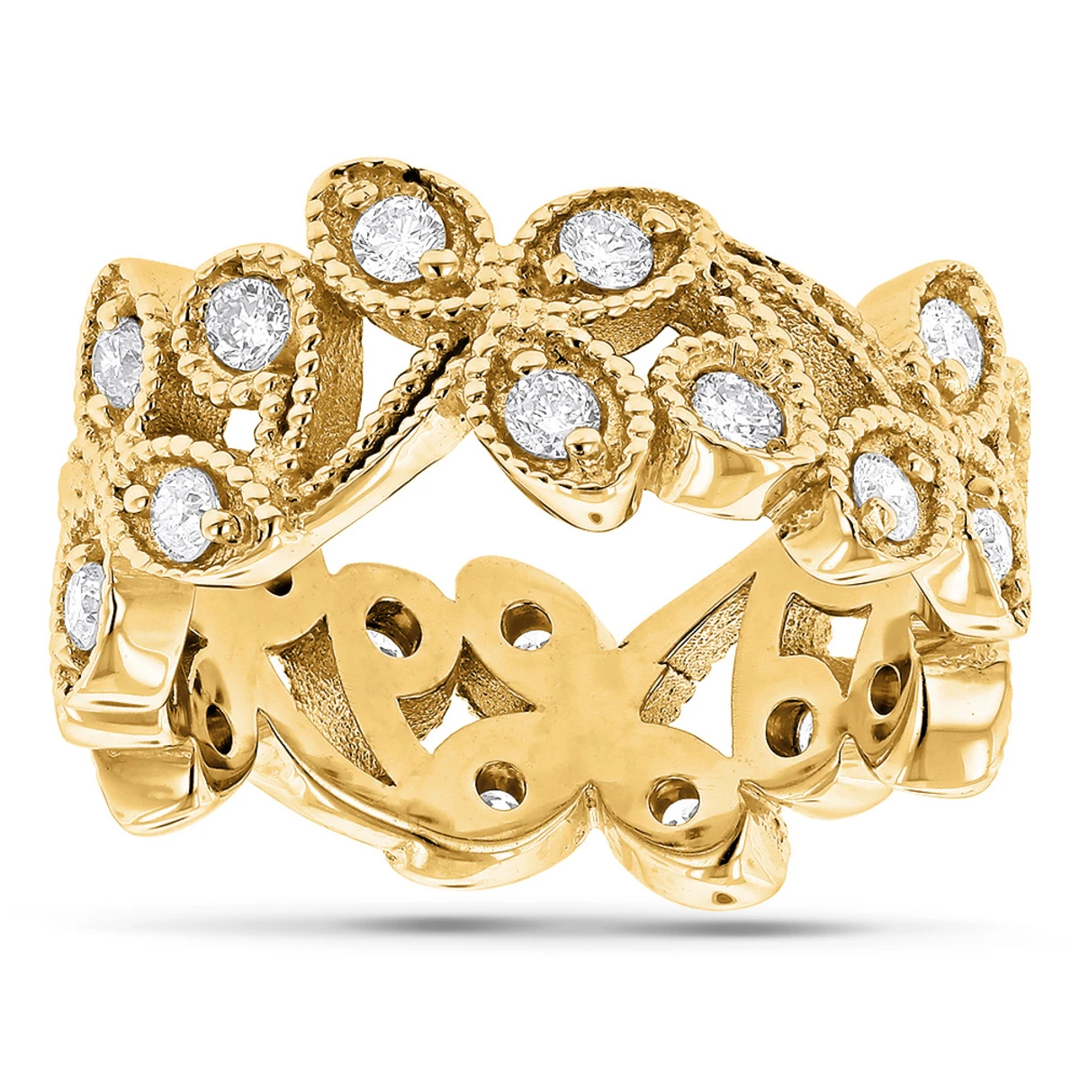 18K White Gold Diamond Eternity Band 1/2ct 4 18K White Gold Diamond Eternity Band 1/2ct - Image 2