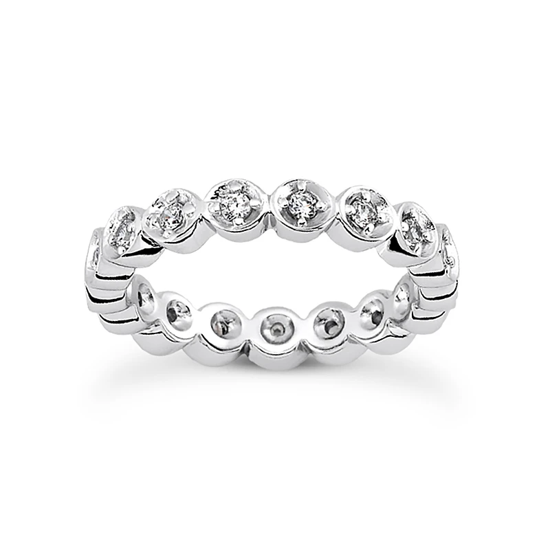 18K White Gold Diamond Eternity Band 0.60ct 3 18K White Gold Diamond Eternity Band 0.60ct