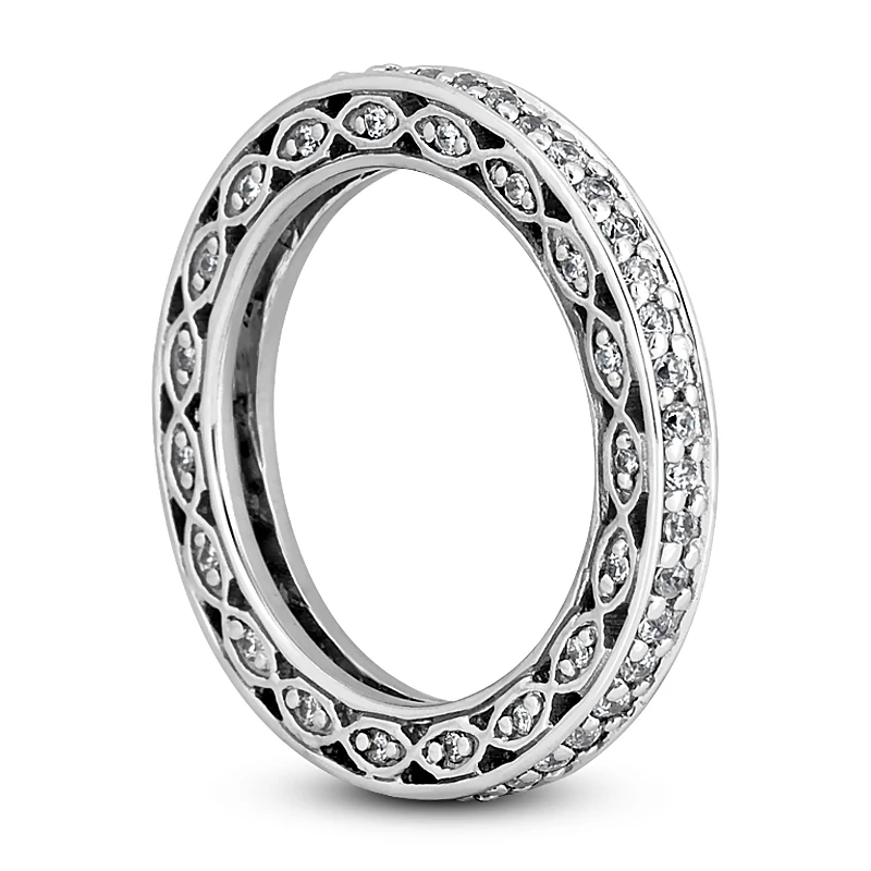 Thin 18K White Gold Diamond Eternity Band 0.63ct 2.4mm 6 Thin 18K White Gold Diamond Eternity Band 0.63ct 2.4mm - Image 4