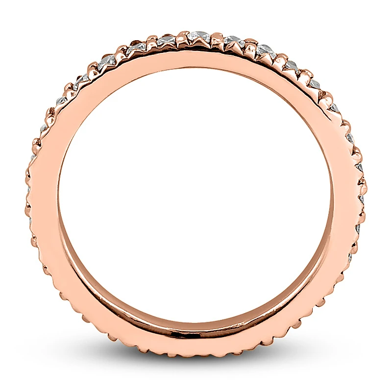 Thin 18K White Gold Diamond Eternity Band 0.64ct 9 Thin 18K White Gold Diamond Eternity Band 0.64ct - Image 7