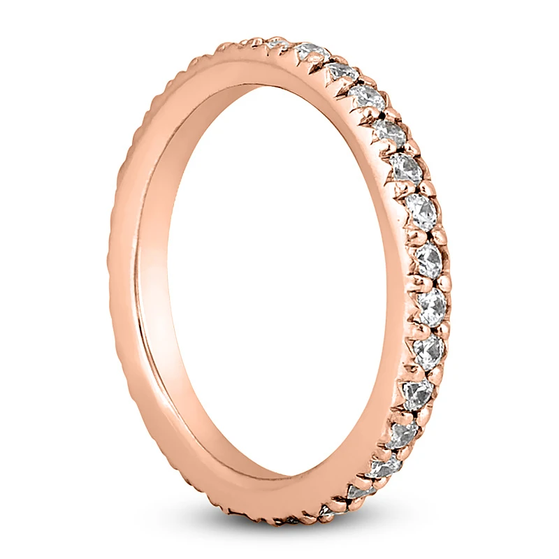 Thin 18K White Gold Diamond Eternity Band 0.64ct 8 Thin 18K White Gold Diamond Eternity Band 0.64ct - Image 6