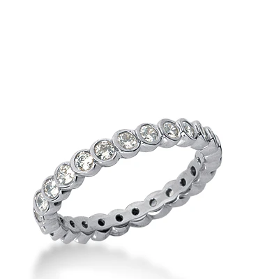18K White Gold Diamond Eternity Band 0.75ct 3 18K White Gold Diamond Eternity Band 0.75ct