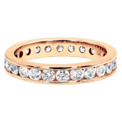 Thin 18K White Gold Diamond Eternity Band 1.25ct -Outlet Radiant Bijou Store 18k gold diamond eternity band 125ct p 30326 backro