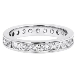 Thin 18K White Gold Diamond Eternity Band 1.25ct -Outlet Radiant Bijou Store 18k gold diamond eternity band 125ct p 30326 backwh