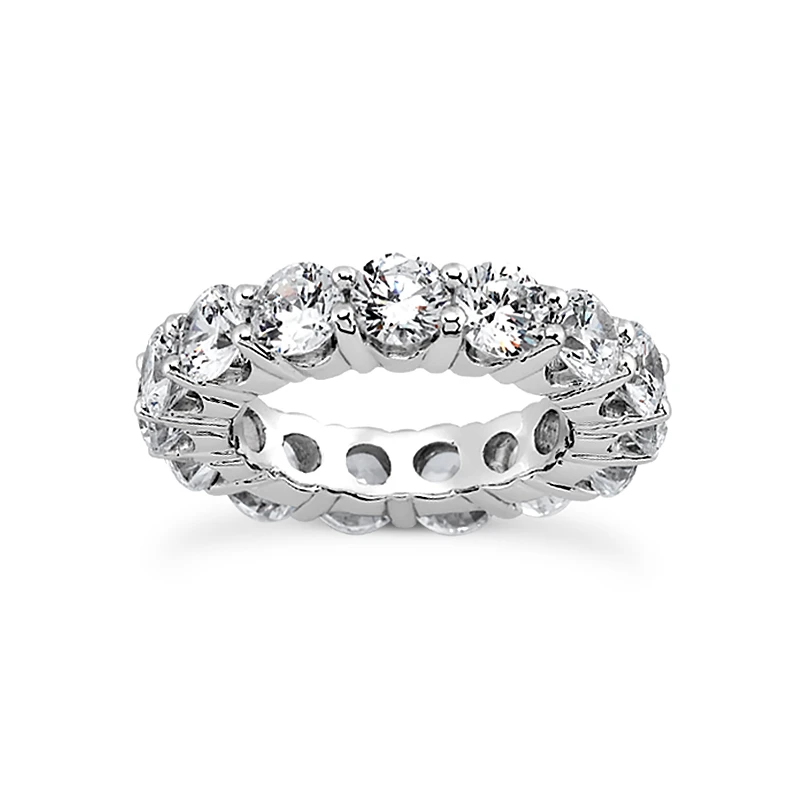 Thin 18K White Gold Diamond Eternity Band 1.35ct 3 Thin 18K White Gold Diamond Eternity Band 1.35ct
