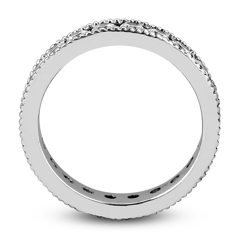 Thin 18K White Gold Diamond Eternity Band 1.54ct 11 Thin 18K White Gold Diamond Eternity Band 1.54ct - Image 9