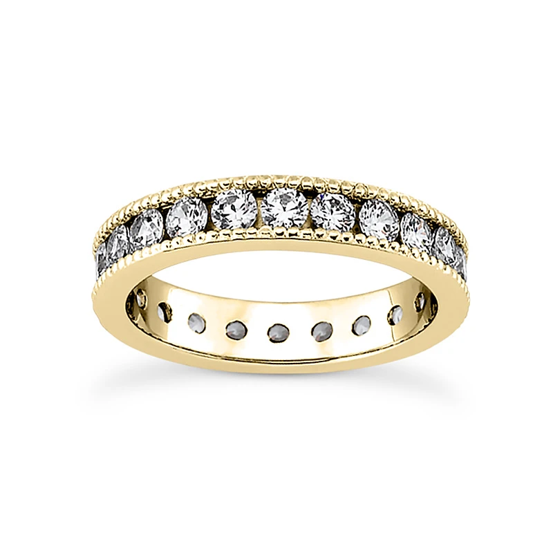 Thin 18K White Gold Diamond Eternity Band 1.54ct 4 Thin 18K White Gold Diamond Eternity Band 1.54ct - Image 2